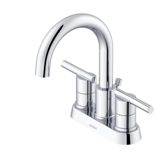 Gerber Plumbing - Parma 2H Centerset Lavatory Faucet w/ Metal Pop-Up Drain 1.2gpm Chrome - Chrome