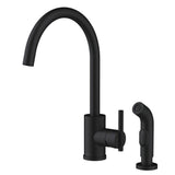 Gerber Plumbing - Parma 1H Kitchen Faucet w/ Spray 1.75gpm Satin Black - Satin Black
