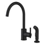 Gerber Plumbing - Parma 1H Kitchen Faucet w/ Spray 1.75gpm Satin Black - Satin Black