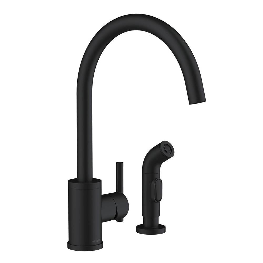 Parma 1H Kitchen Faucet w/ Spray 1.75gpm Satin Black