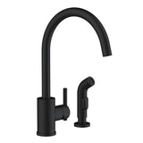 Parma 1H Kitchen Faucet w/ Spray 1.75gpm Satin Black