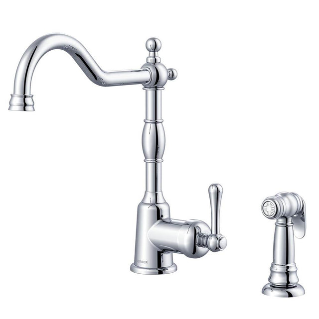 Gerber Plumbing - Opulence 1H Kitchen Faucet w/ Spray 1.75gpm Chrome - Chrome