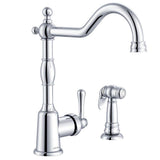 Opulence 1H Kitchen Faucet w/ Spray 1.75gpm Chrome