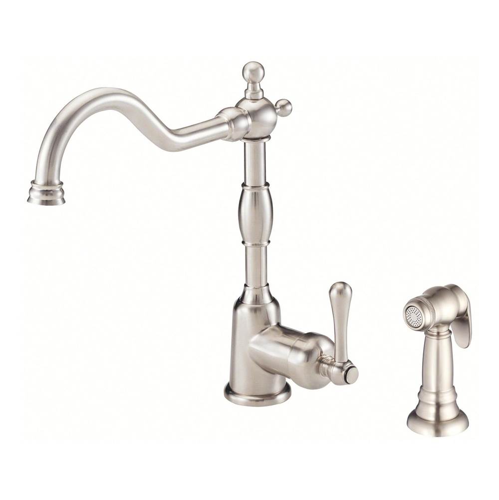 Gerber Plumbing - Opulence 1H Kitchen Faucet w/ Spray 1.75gpm Stainless Steel - Stainless Steel