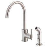 Gerber Plumbing - Parma 1H Kitchen Faucet w/ Spray 1.75gpm/2.2gpm Stainless Steel - Stainless Steel
