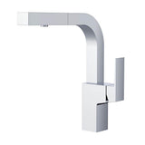 Gerber Plumbing - Mid-Town Trim Line 1H Pull-Out Kitchen Faucet w/ SnapBack Retraction 1.75gpm Chrome - Chrome