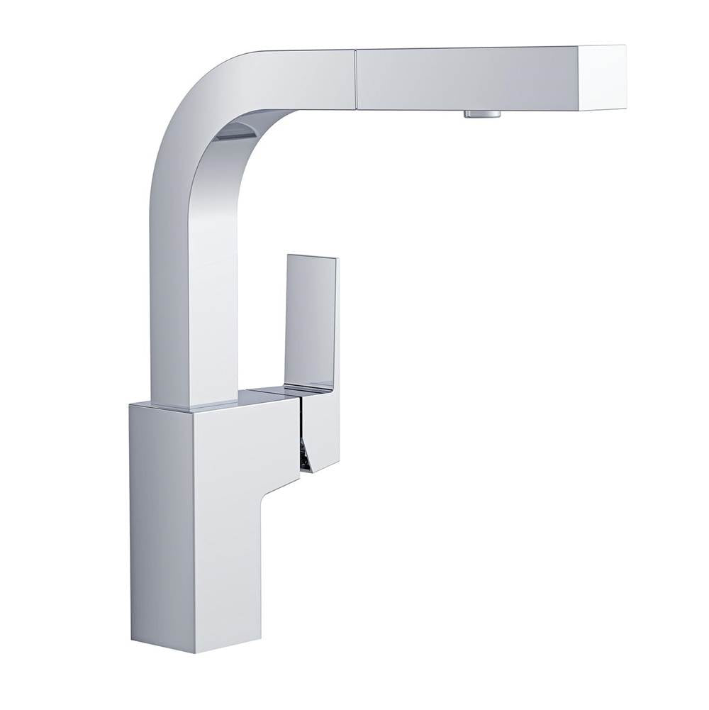 Mid-Town Trim Line 1H Pull-Out Kitchen Faucet w/ SnapBack Retraction 1.75gpm Chrome
