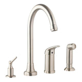 Melrose 1H High-Rise Kitchen Faucet w/ Soap Dispenser & Spray 1.75gpm Chrome