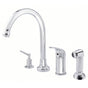 Gerber Plumbing - Melrose 1H High-Rise Kitchen Faucet w/ Soap Dispenser & Spray 1.75gpm Chrome - Chrome
