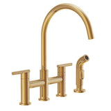 Parma 2H Bridge Kitchen Faucet w/ Spray 1.75gpm Chrome