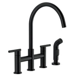 Parma 2H Bridge Kitchen Faucet w/ Spray 1.75gpm Chrome