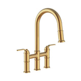 Kinzie 2H Bridge Pull-Down Kitchen Faucet 1.75gpm Chrome
