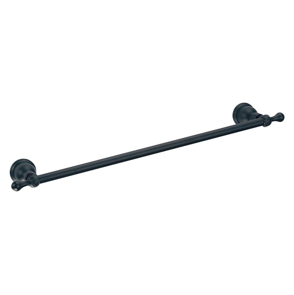 Gerber Plumbing - Opulence 18'' Towel Bar Satin Black - Satin Black