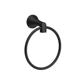 Gerber Plumbing - Windley Towel Ring Satin Black - Satin Black