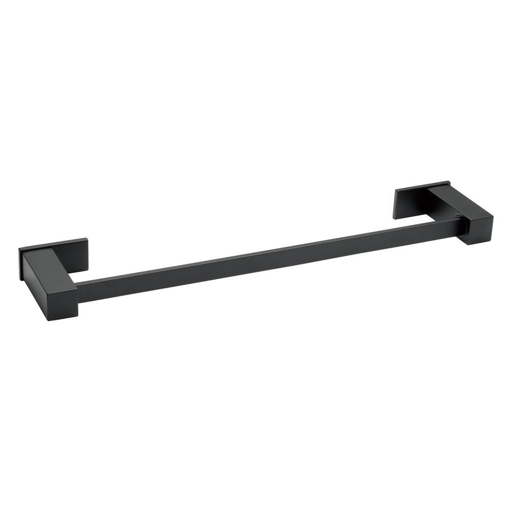 Gerber Plumbing - Sirius 18'' Towel Bar Satin Black - Satin Black