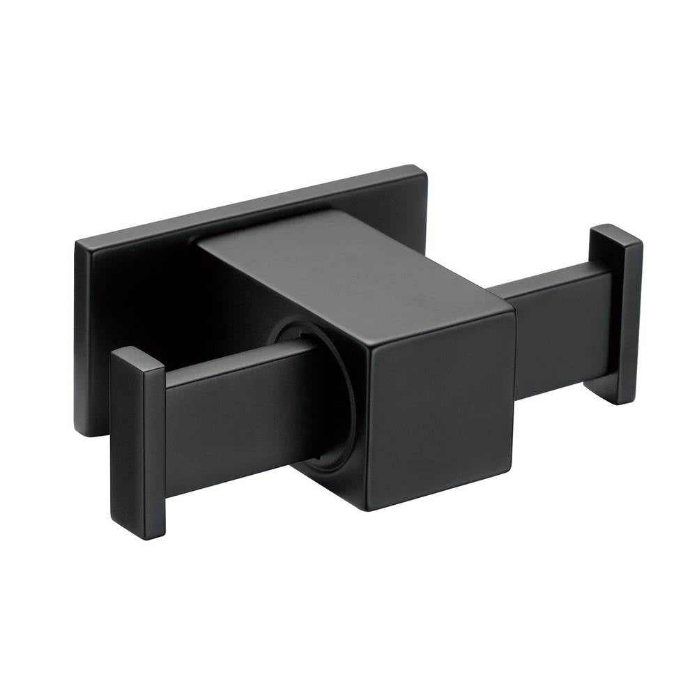 Gerber Plumbing - Sirius Double Robe Hook Satin Black - Satin Black