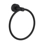Gerber Plumbing - Parma Towel Ring Round Satin Black - Satin Black