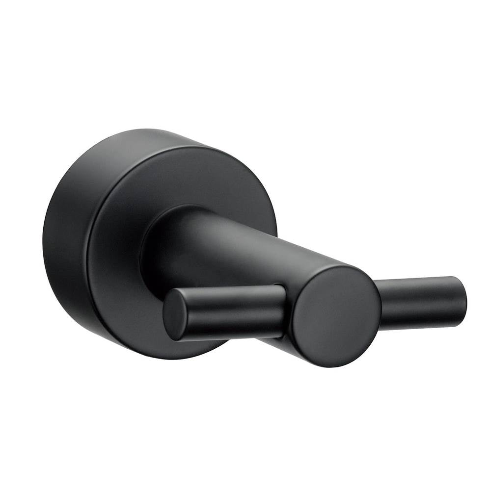 Gerber Plumbing - Parma Robe Hook Satin Black - Satin Black