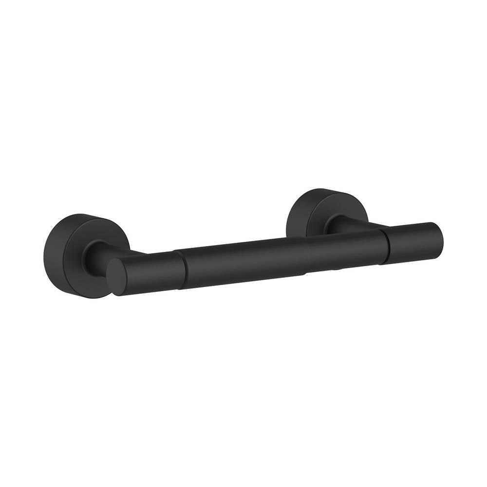 Gerber Plumbing - Parma 2 Post Toilet Paper Holder Satin Black - Satin Black