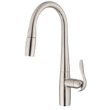 Gerber Plumbing - Selene 1H Pull-Down Kitchen Faucet w/ Snapback 1.75gpm Stainless Steel - Stainless Steel