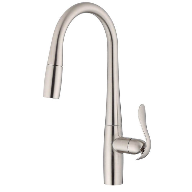 Gerber Plumbing - Selene 1H Pull-Down Kitchen Faucet w/ Snapback 1.75gpm Stainless Steel - Stainless Steel