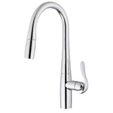 Gerber Plumbing - Selene 1H Pull-Down Kitchen Faucet w/ Snapback 1.75gpm Chrome - Chrome