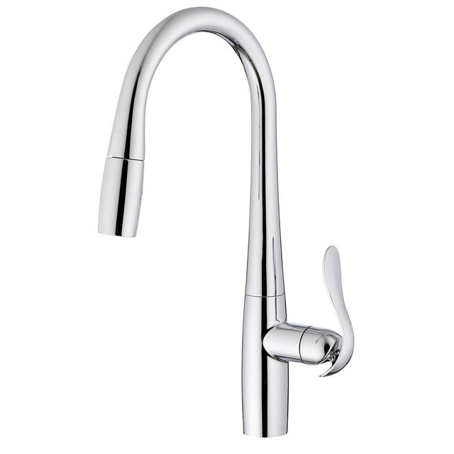 Gerber Plumbing - Selene 1H Pull-Down Kitchen Faucet w/ Snapback 1.75gpm Chrome - Chrome