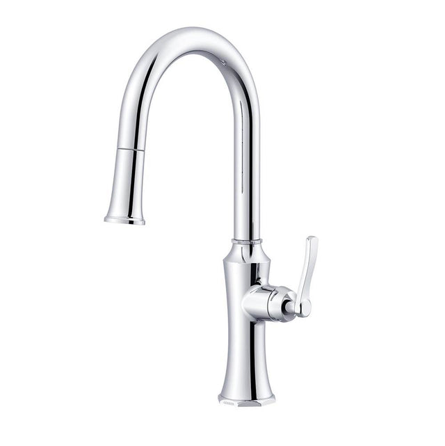 Gerber Plumbing - Draper 1H Kitchen Pull-Down Kitchen Faucet w/ Snapback 1.75gpm Chrome - Chrome