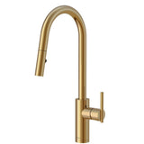 Gerber Plumbing - Parma Cafe Pull-Down Kitchen Faucet w/ SnapBack Retraction 1.75gpm Brushed Bronze - Brushed Bronze