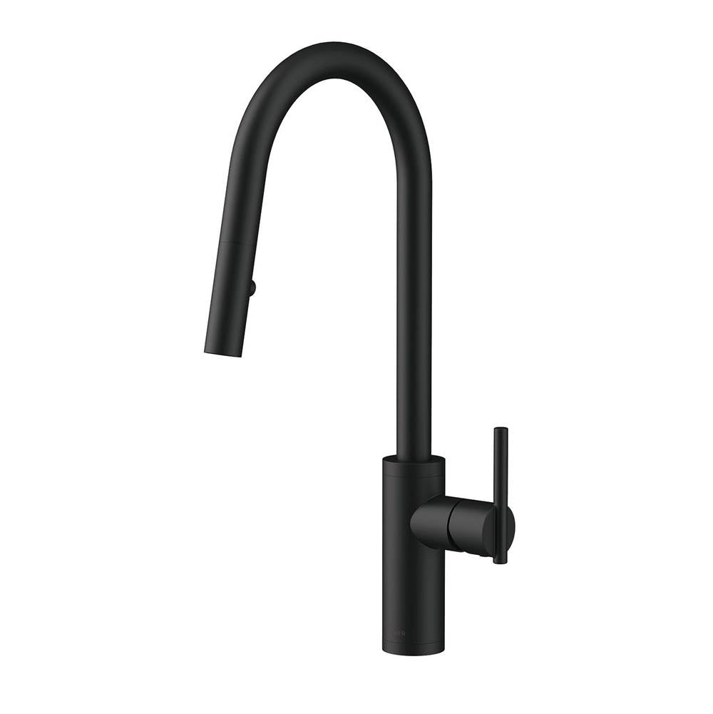 Gerber Plumbing - Parma Cafe Pull-Down Kitchen Faucet w/ SnapBack Retraction 1.75gpm Satin Black - Satin Black