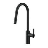 Gerber Plumbing - Parma Cafe Pull-Down Kitchen Faucet w/ SnapBack Retraction 1.75gpm Satin Black - Satin Black