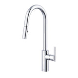 Gerber Plumbing - Parma Cafe Pull-Down Kitchen Faucet w/ SnapBack Retraction 1.75gpm Chrome - Chrome