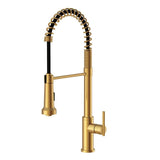 Gerber Plumbing - Parma 1H Pre-Rinse Pull-Down Kitchen Faucet 1.75gpm Brushed Bronze - Brushed Bronze