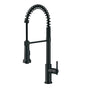Gerber Plumbing - Parma 1H Pre-Rinse Pull-Down Kitchen Faucet 1.75gpm Satin Black - Satin Black