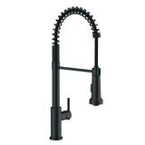 Parma 1H Pre-Rinse Pull-Down Kitchen Faucet 1.75gpm Satin Black