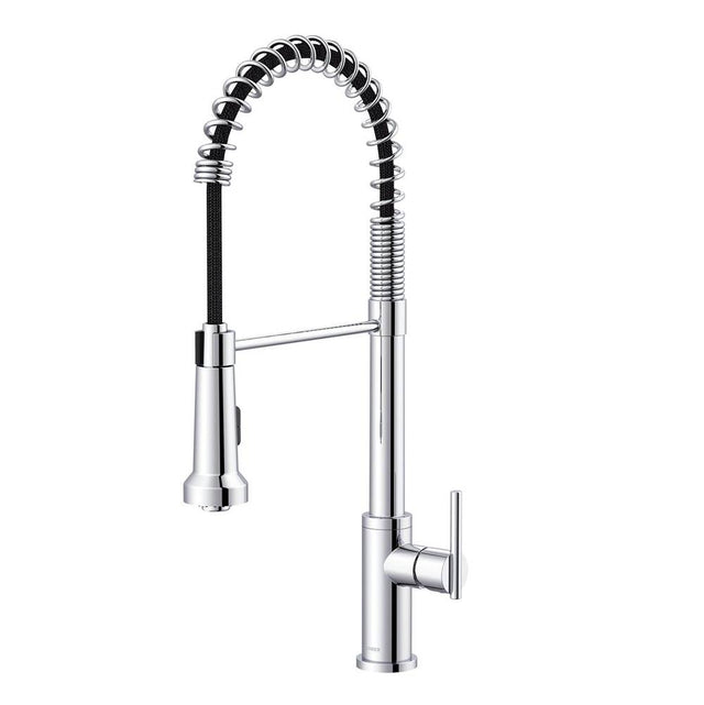 Gerber Plumbing - Parma 1H Pre-Rinse Pull-Down Kitchen Faucet 1.75gpm Chrome - Chrome