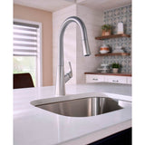 Vaughn 1H Pull-Down Kitchen Faucet w/ Snapback 1.75gpm Stainless Steel