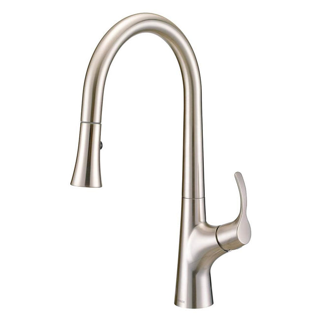 Gerber Plumbing - Antioch 1H Pull-Down Kitchen Faucet w/ Snapback 1.75gpm Stainless Steel - Stainless Steel