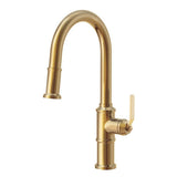 Gerber Plumbing - Kinzie 1H Pull-Down Kitchen Faucet w/ Snapback Retraction 1.75gpm Brushed Bronze - Brushed Bronze