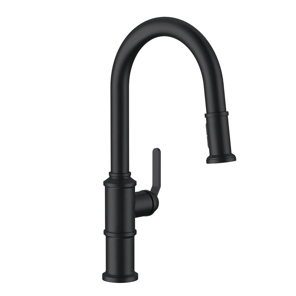 Kinzie 1H Pull-Down Kitchen Faucet w/ Snapback Retraction 1.75gpm Chrome