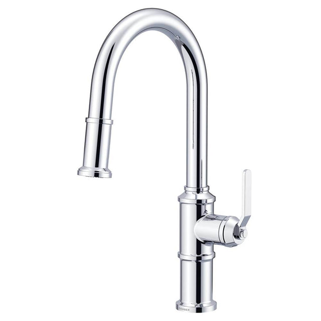 Gerber Plumbing - Kinzie 1H Pull-Down Kitchen Faucet w/ Snapback Retraction 1.75gpm Chrome - Chrome