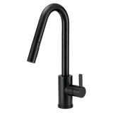 Gerber Plumbing - Amalfi 1H Pull-Down Kitchen Faucet w/SnapBack Retraction 1.75gpm Satin Black - Satin Black