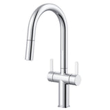 Gerber Plumbing - Amalfi 2H Pull-Down Kitchen Faucet w/ SnapBack Retraction 1.75gpm Chrome - Chrome