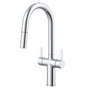 Gerber Plumbing - Amalfi 2H Pull-Down Kitchen Faucet w/ SnapBack Retraction 1.75gpm Chrome - Chrome
