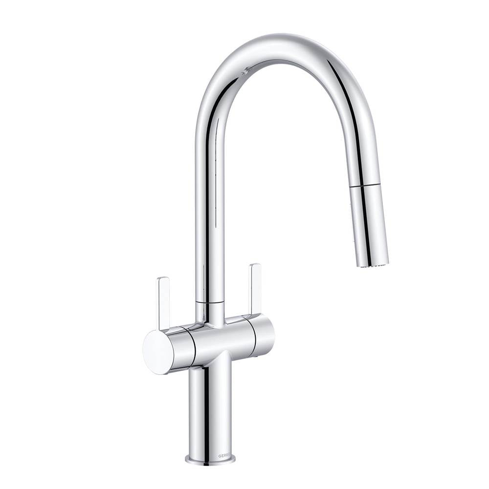 Amalfi 2H Pull-Down Kitchen Faucet w/ SnapBack Retraction 1.75gpm Chrome