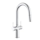Amalfi 2H Pull-Down Kitchen Faucet w/ SnapBack Retraction 1.75gpm Chrome