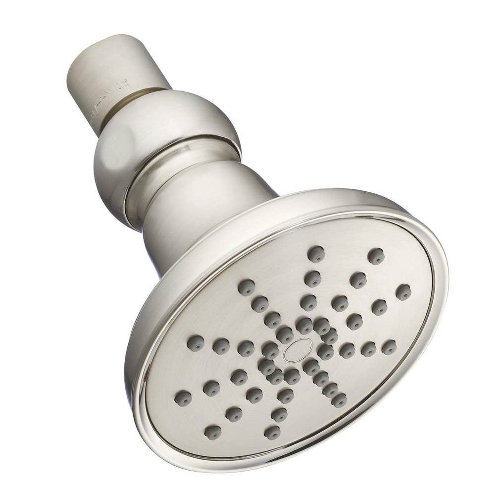 Gerber Plumbing - Mono Round 3 1/2'' 1 Function Showerhead 2.0gpm Brushed Nickel - Brushed Nickel