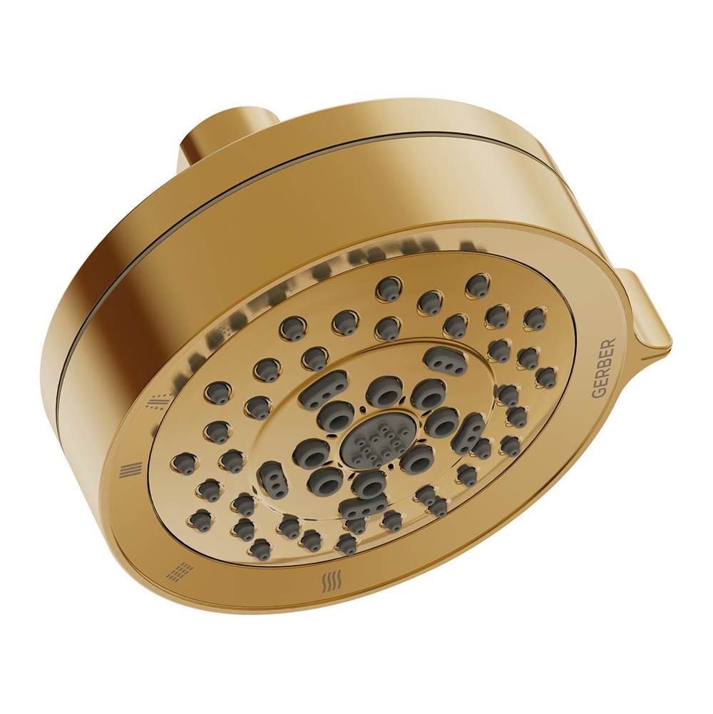 Gerber Plumbing - Parma 4 1/2'' 5 Function Showerhead 1.5gpm Brushed Bronze - Brushed Bronze