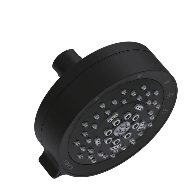 Gerber Plumbing - Parma 4 1/2'' 5 Function Showerhead 1.75gpm Satin Black - Satin Black