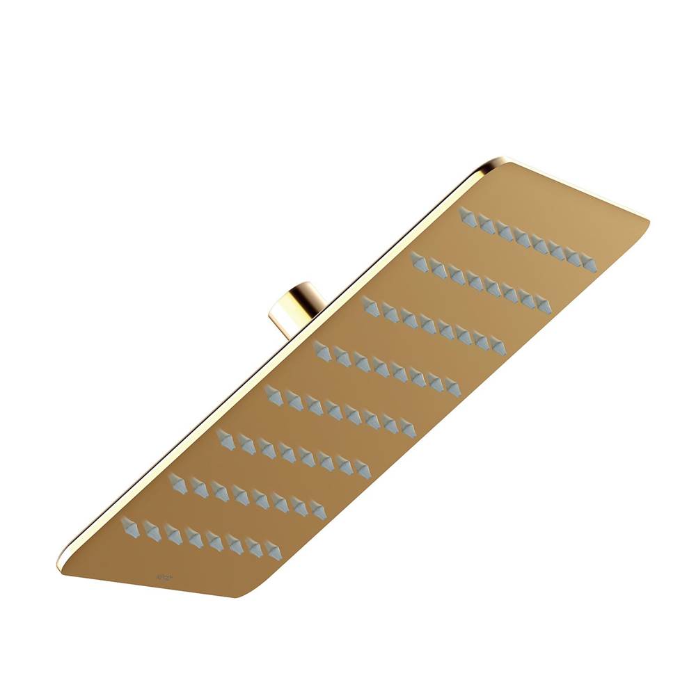 Gerber Plumbing - Drench Square 10'' 1 Function Rain Showerhead 1.75gpm Brushed Bronze - Brushed Bronze